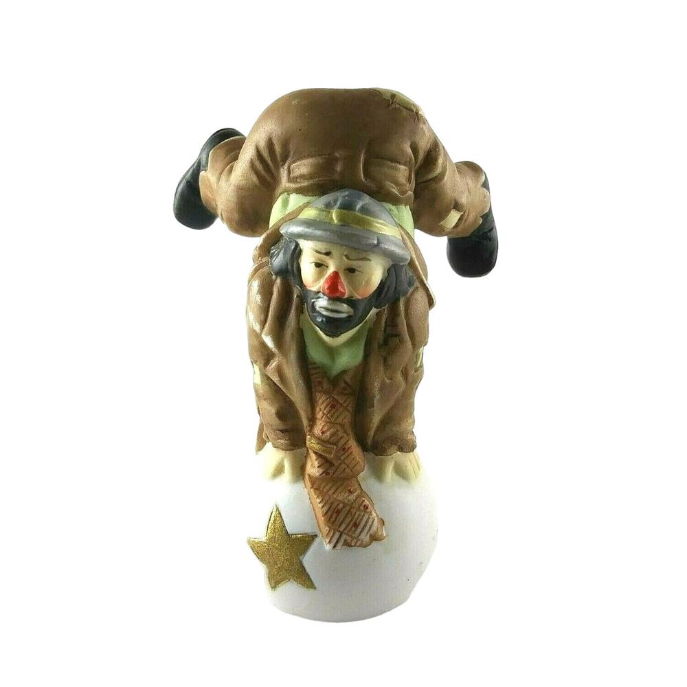 Emmett Kelly Statue Clown On A Ball Flambro